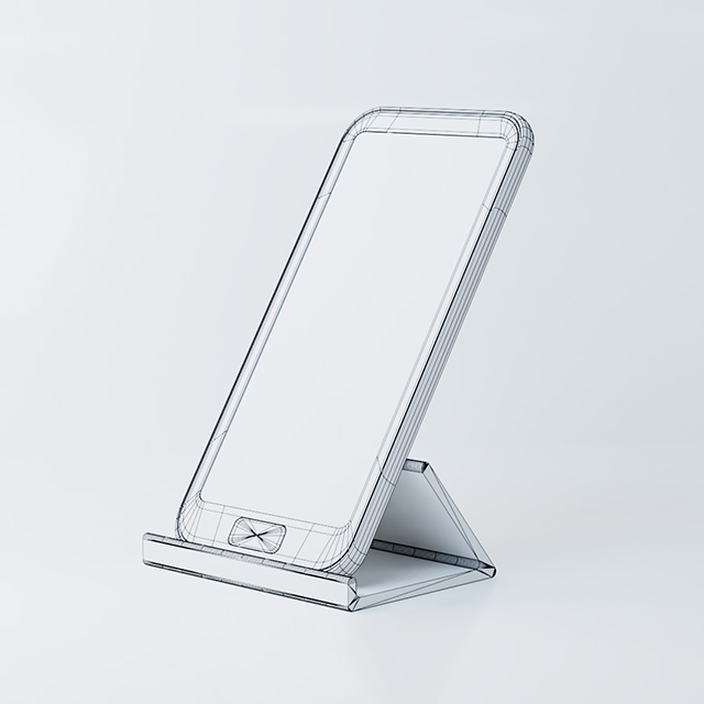 weekly render wireframe image of Smartphone Stand Animation