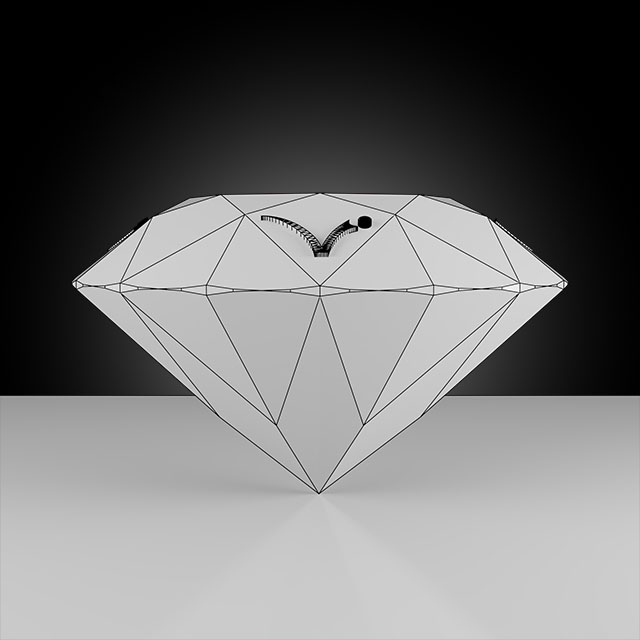 weekly render wireframe image of Diamond