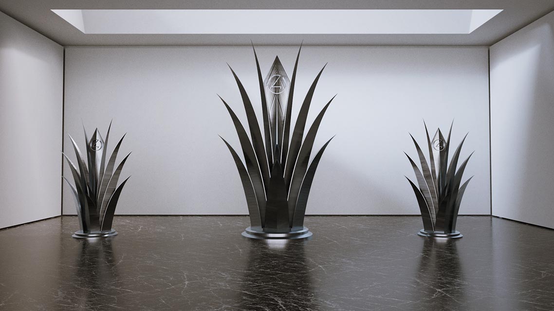 weekly render shaded image of Art Gallery Sculpture