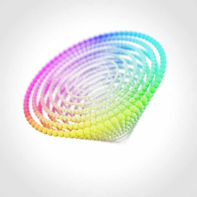 weekly render shaded image of HSV Cone